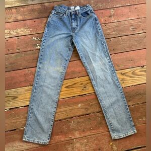 Vintage Calvin Klein Mid Rise Easy Fit Long Light Blue Denim Jeans